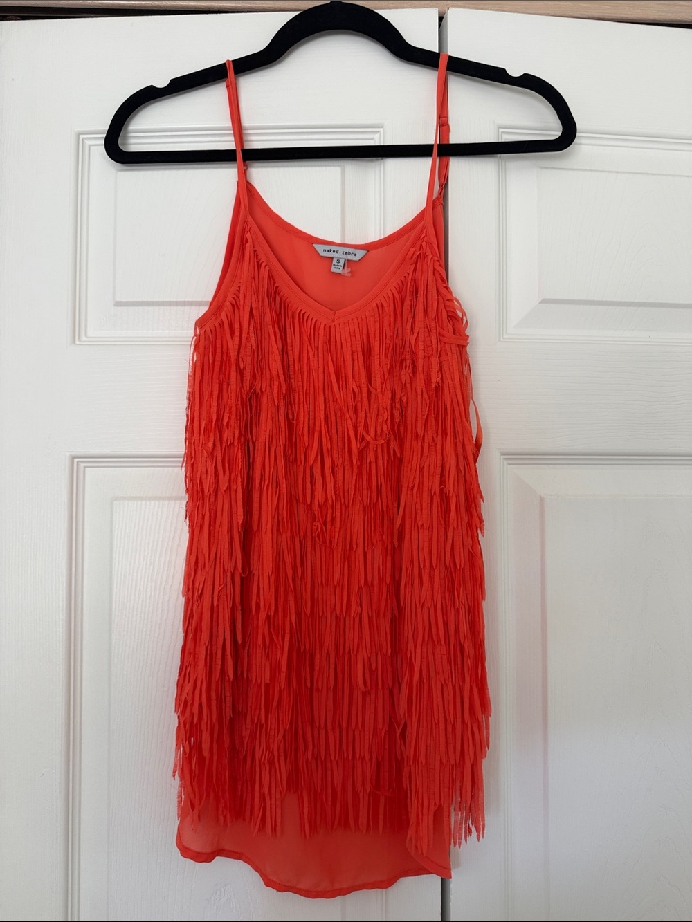 Vintage orange fringe top